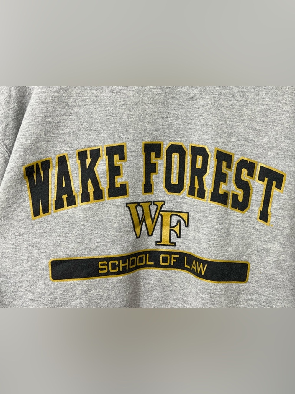 Champion Grey Wake Forest School of Law Crewneck Sweatshirt - Picture 3 of 11